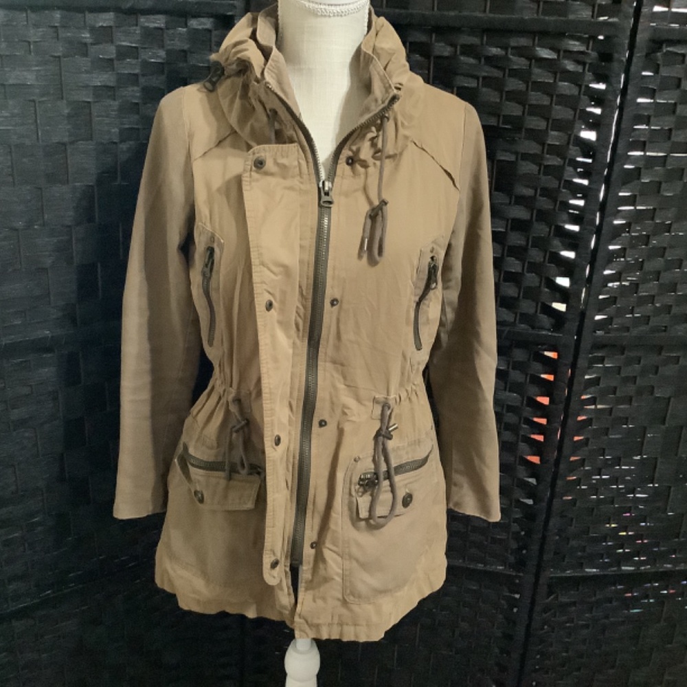 Zara Basic Cargo Utility Jacket Xs - image 4